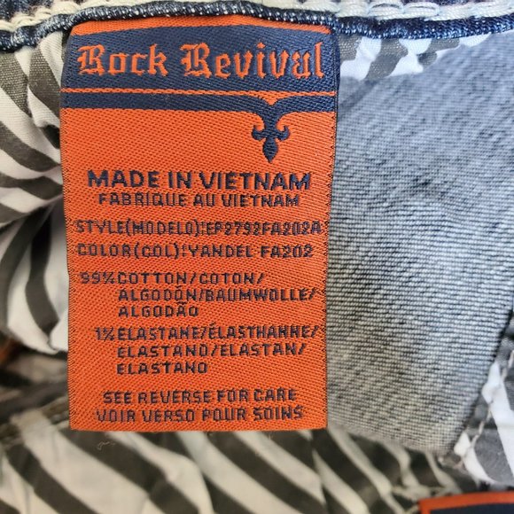 Rock Revival Womens Yandel Ankle Skinny Jeans Size 31 - Picture 6 of 6